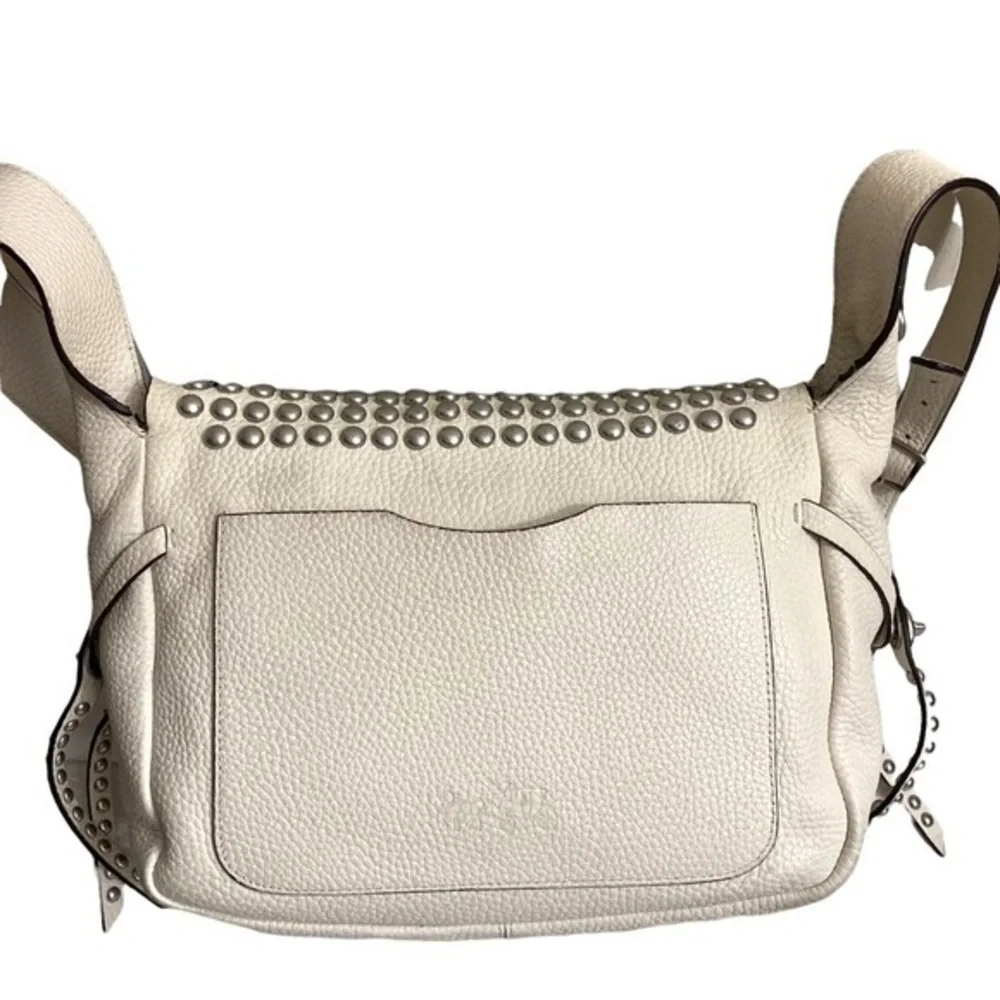 Coach 35764 Rivets Flaps Dakotah Crossbody Leather  Bag messenger RARE